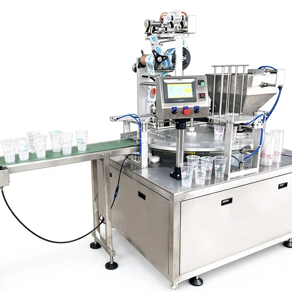 Ice Cubes Cup Filling And Sealing Machine
